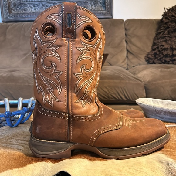 🥾Durango Rebel Men’s 11” Western Tan Slip & Oil Resistance Outsole Boots Sz 10D - Picture 8 of 16